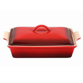 Le Creuset® Heritage Cherry Covered Baker, 4 qt.